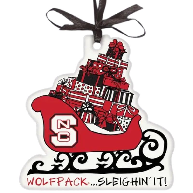 NC State Sleighin It Ornament